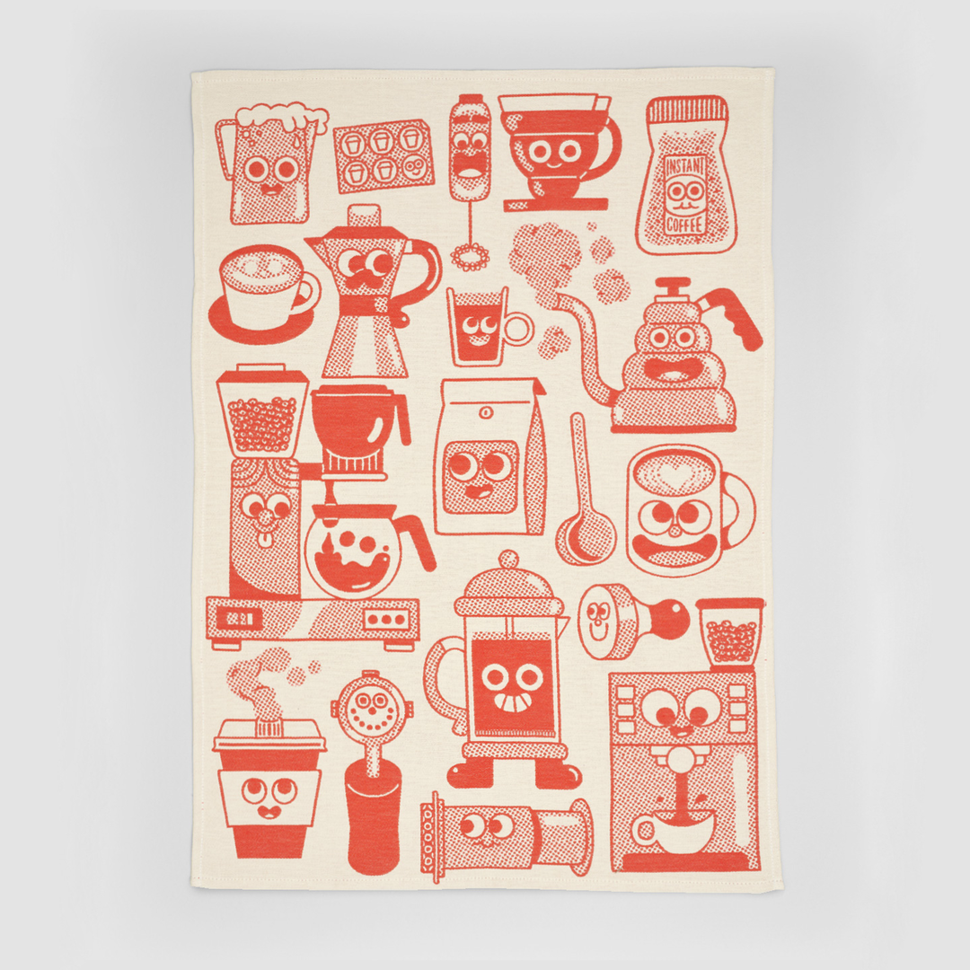 Coffee Time Tea Towel