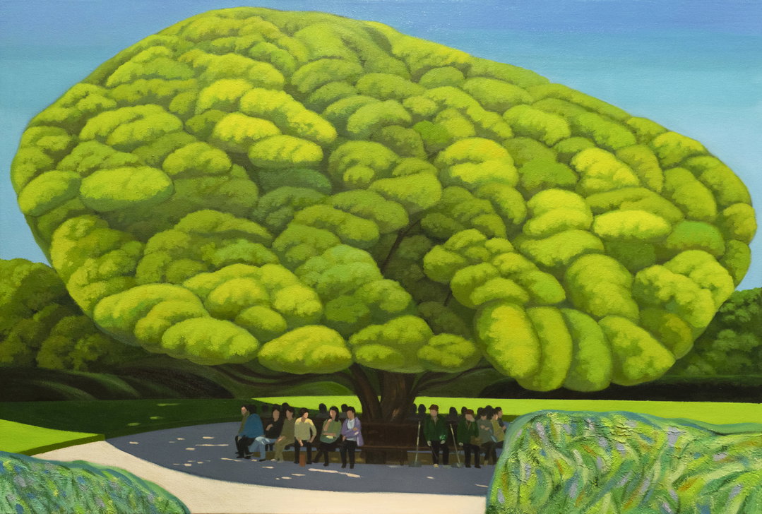 Zhongwen Hu_Deep Breathing_Acrylic on canvas_60x90cm_2023.jpg