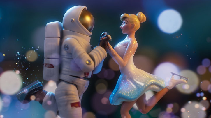 Toys come to life and learn to skate in Aardman’s Dancing on Ice ad