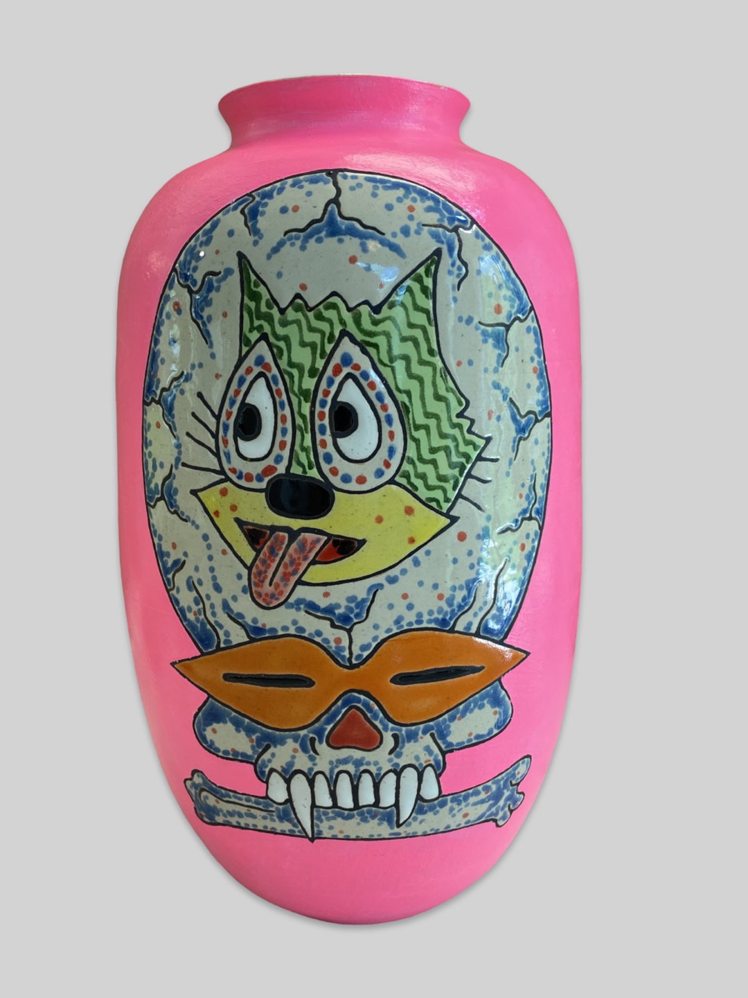 Ceramics and tattoo imagery come together in Adam Shrewsbury’s exercise in fragility