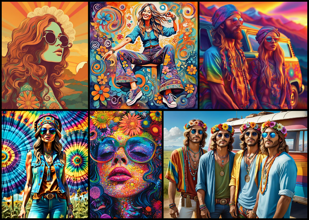 Google results for AI Generated images of “Hippie”