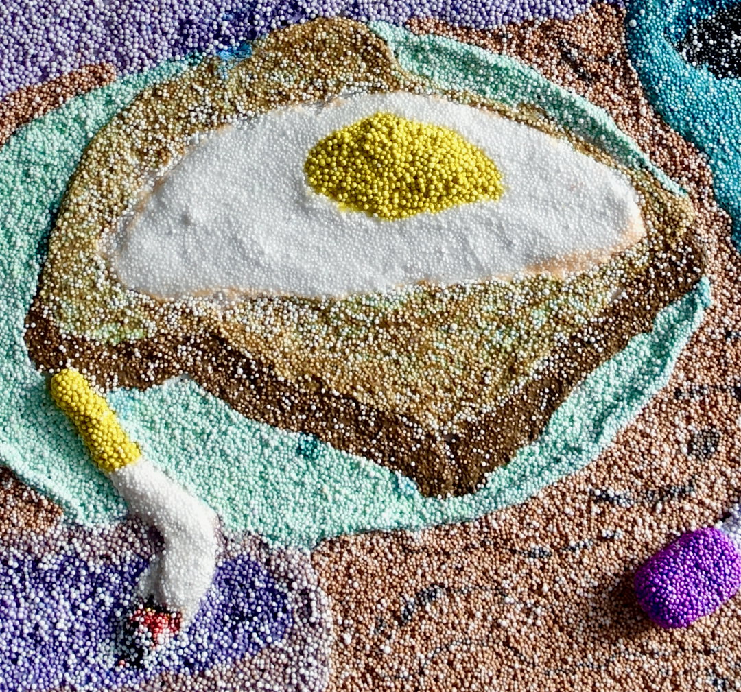 When in Floam: Patty Spyrakos sculpts relief paintings using a kid’s science kit