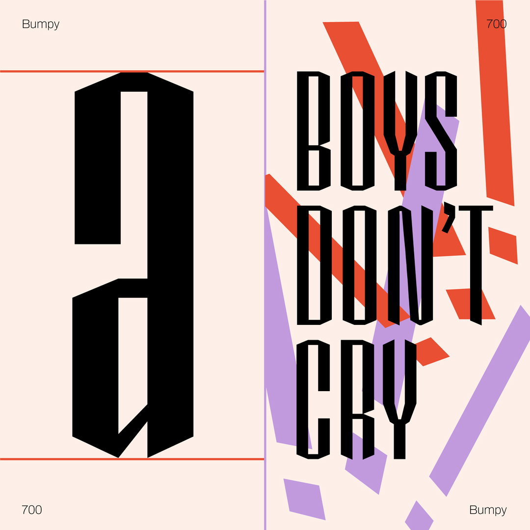 The Bumpy Typeface project challenges us to rethink our assumptions about gender through type design