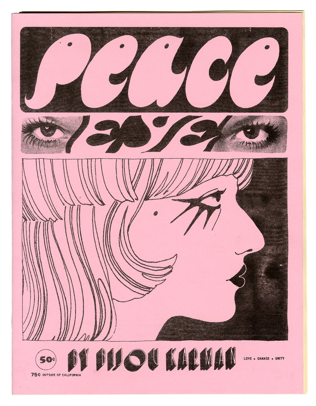 Bijou Karman’s “nonsensical” magazine is a visual dance between 70s punk posters, vintage men’s magazines and old yoga books