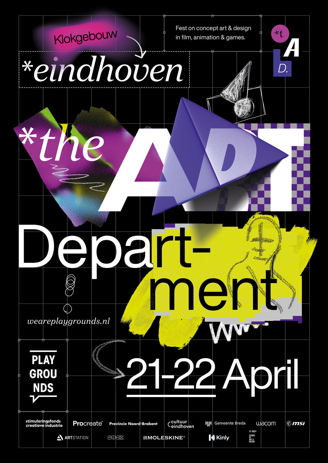 Buck’s rebrand for The Art Department festival is a refined ode to the messy design process