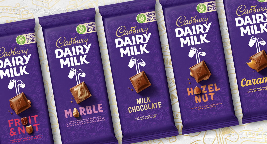 bulletproof cadbury dairy milk rebrand graphic design itsnicethatAUS_Packs.jpg