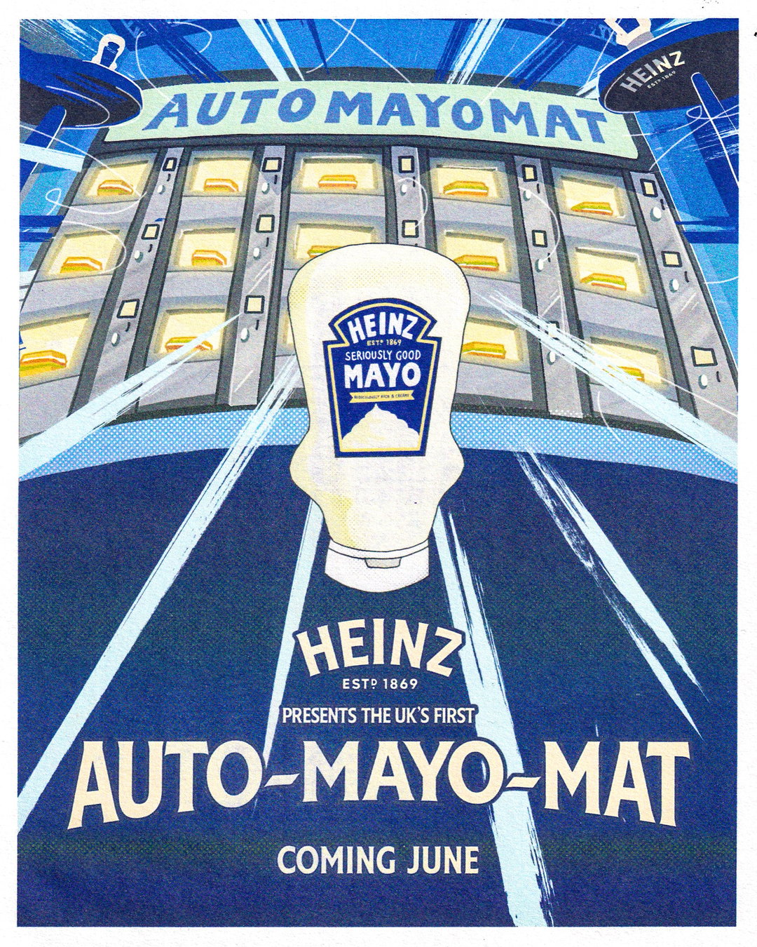 ChaChaanTeng’s saucy auto-mayo-mat identity for Heinz is a fantastically physical opponent to AI slop