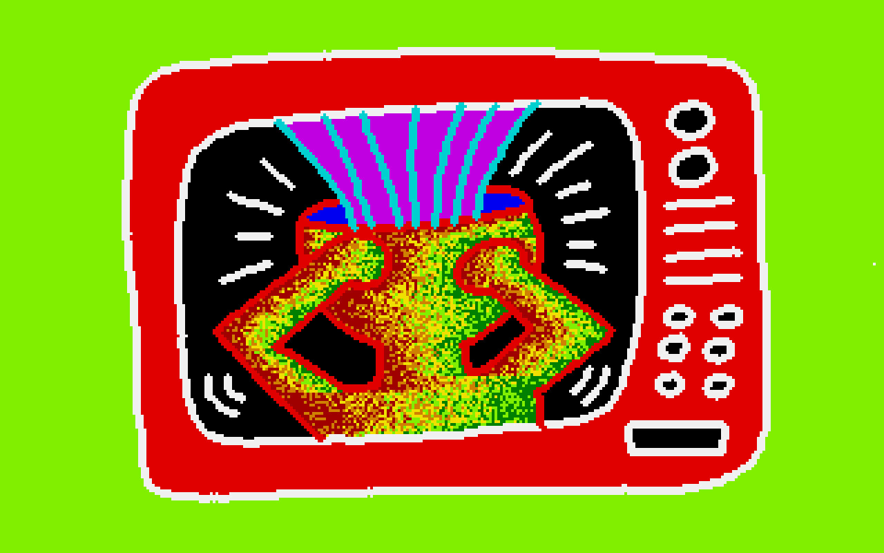 Keith Haring illustrated these images on an 80s Amiga computer