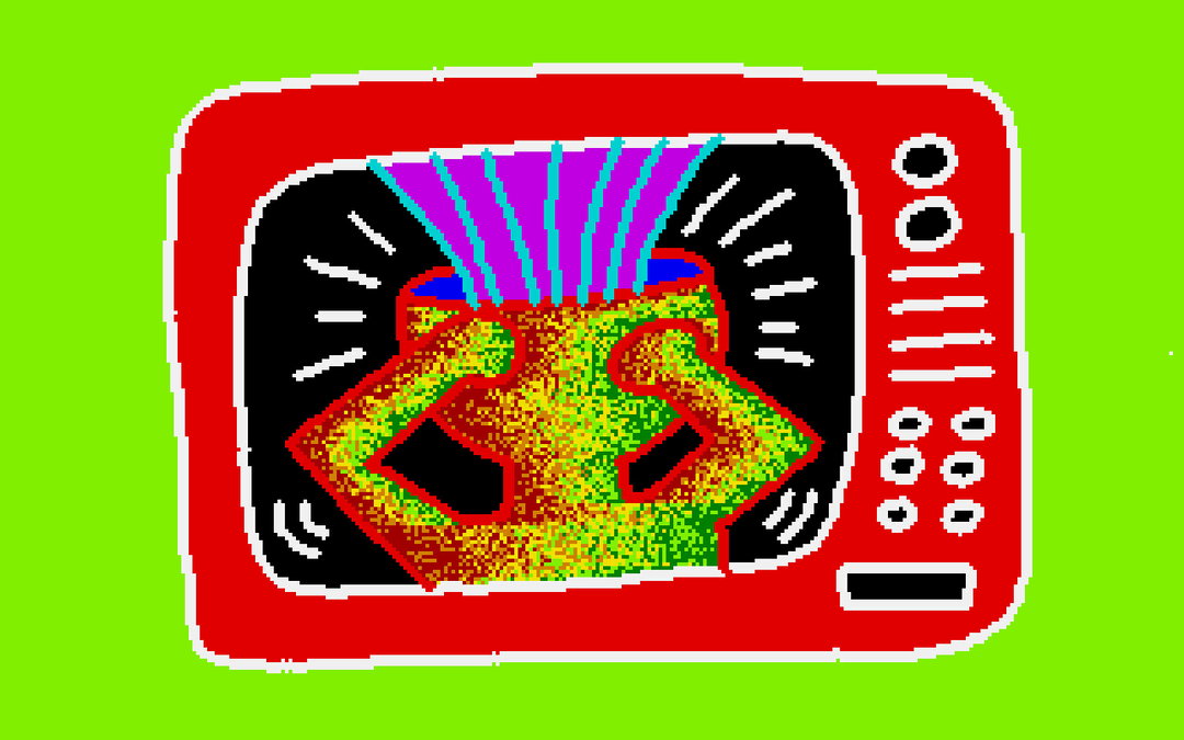 Keith Haring illustrated these images on an 80s Amiga computer