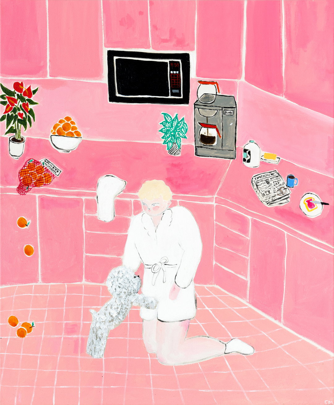 Claire Milbrath’s new paintings and an ode to the Bichon: a symbol of joy, playfulness, love and companionship
