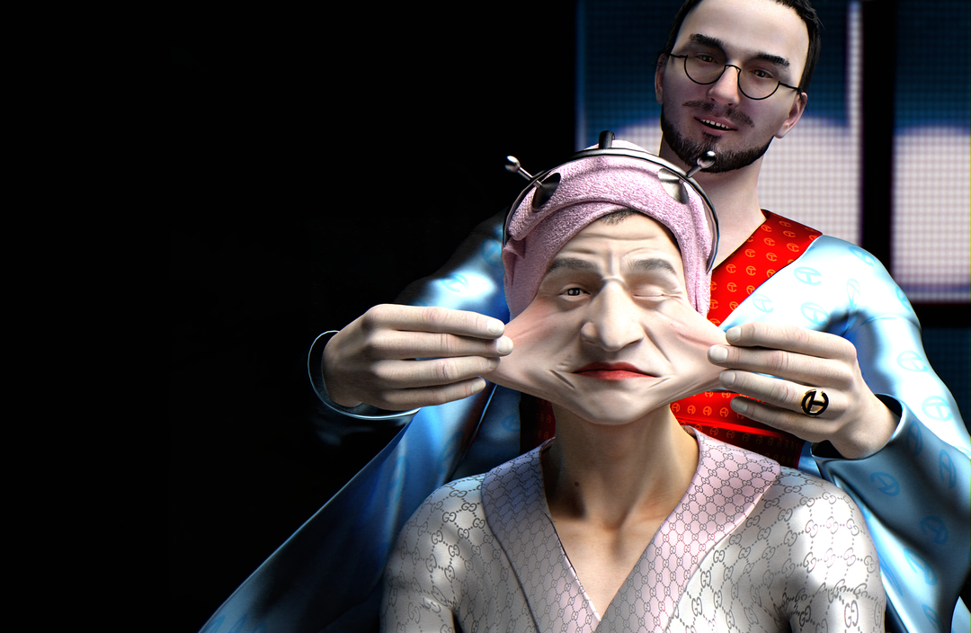 claudia-mate-Maurizio-Cattelan-and-Babak-Radboy-for-buffalo-Magazine,-2019the sims itsnicethat.png