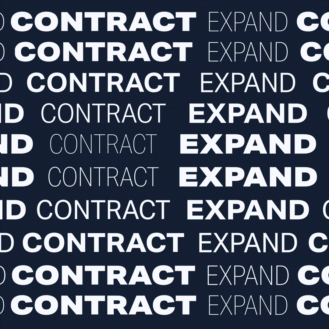 dalton maag variable fonts type graphic design itsnicethat_Smooth interpolation through width and weight axes (Upright) in Aktiv Grotesk VF.gif