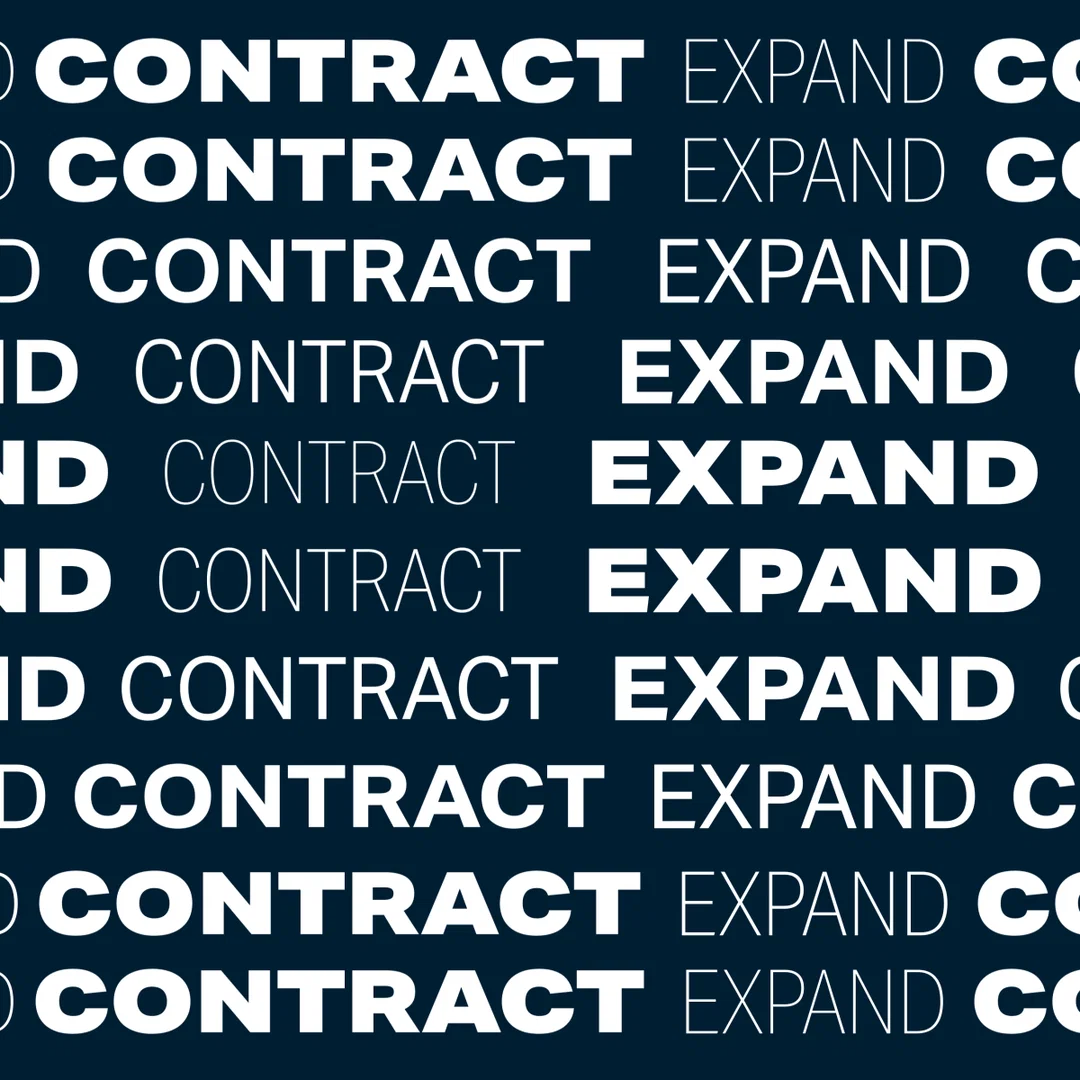 dalton maag variable fonts type graphic design itsnicethat_Smooth interpolation through width and weight axes (Upright) in Aktiv Grotesk VF.gif