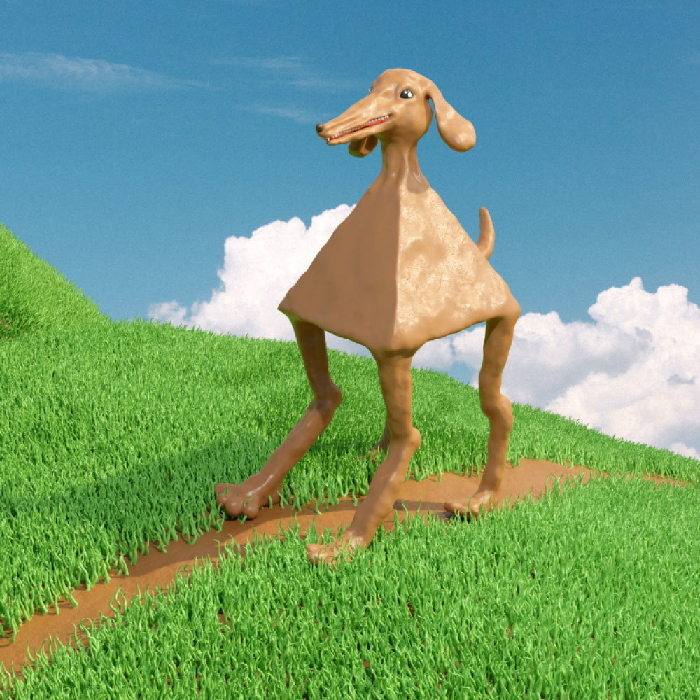Digital artist Damo is placing 3D where it should be, and human faces where they shouldn’t