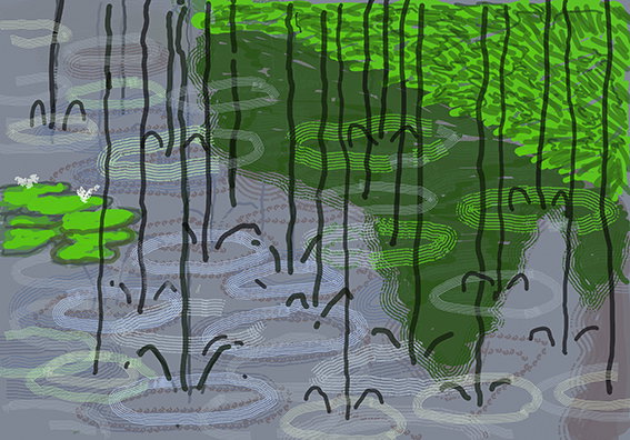 david hockney martin gayford spring cannot be cancelled publication itsnicethat_Page 182 David Hockney %22No. 263%22, 28th April 2020 iPad painting © David Hockney.jpg