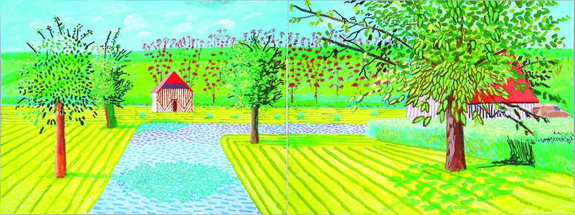 david hockney martin gayford spring cannot be cancelled publication itsnicethat_Page 32:33 David Hockney, The Entrance%22 2019 © David Hockney.jpg