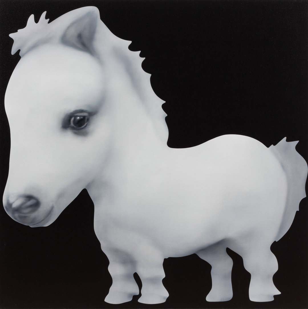 Jingze Du’s angular paintings blow animals up to cartoonish proportions