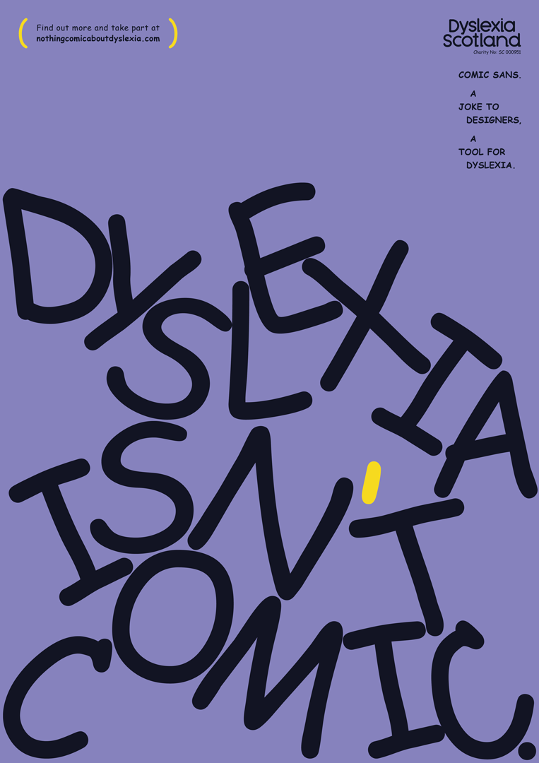 If Comic Sans can help people with dyslexia, why is it still a punchline? A new campaign explores