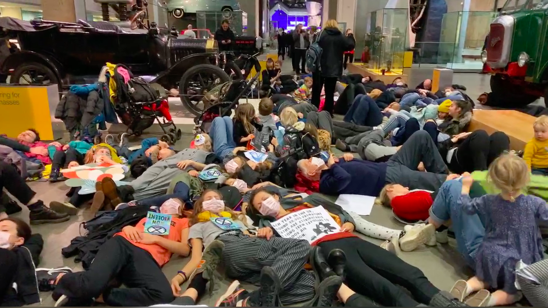 extinction rebellion science museum protest art itsnicethat zoe broughton 3.png