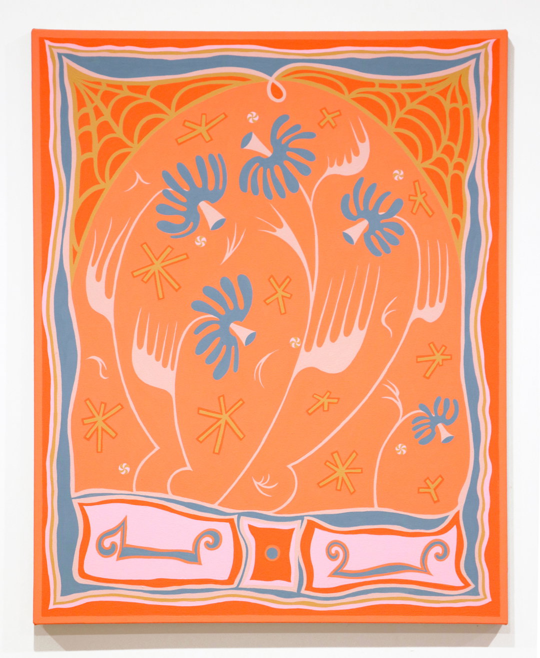 itsnicethat-08_Amie-Cunat_2021_Cornflower-Fanfare_30x24inches_Flashe,-gouache,-and-ink-on-canvas.jpg