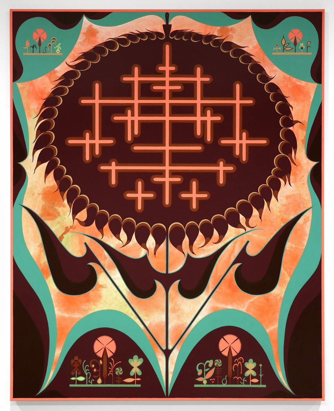 itsnicethat-10_2020_Amie Cunat_Blood Orange Telepathy_60x48inches_Flashe, polyvinyl acrylic, ink and colored pencil on canvas.jpg
