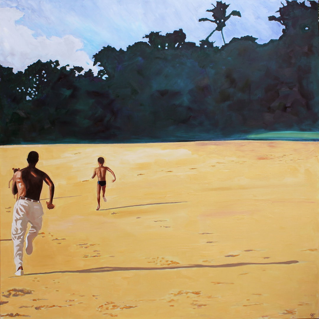 itsnicethat-Arthur Timothy, ISABELLA'S HEAD START (LAKKA) - 3, 2022, 190cm x 190cm, Courtesy of the artist and Gallery 1957.JPG