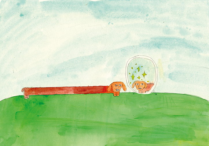 Jooyoung Kim’s illustrated book is about a long boi in a world of fluffy short bois