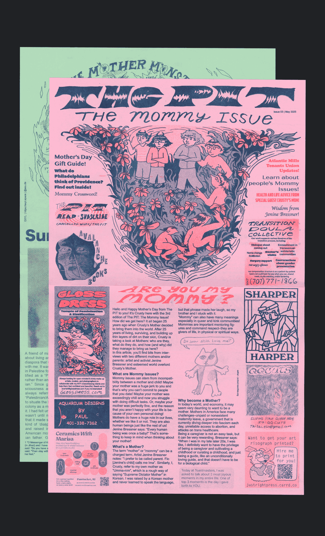 The Pit is a cartoon-filled newspaper about swamps, mommies and ice fishing