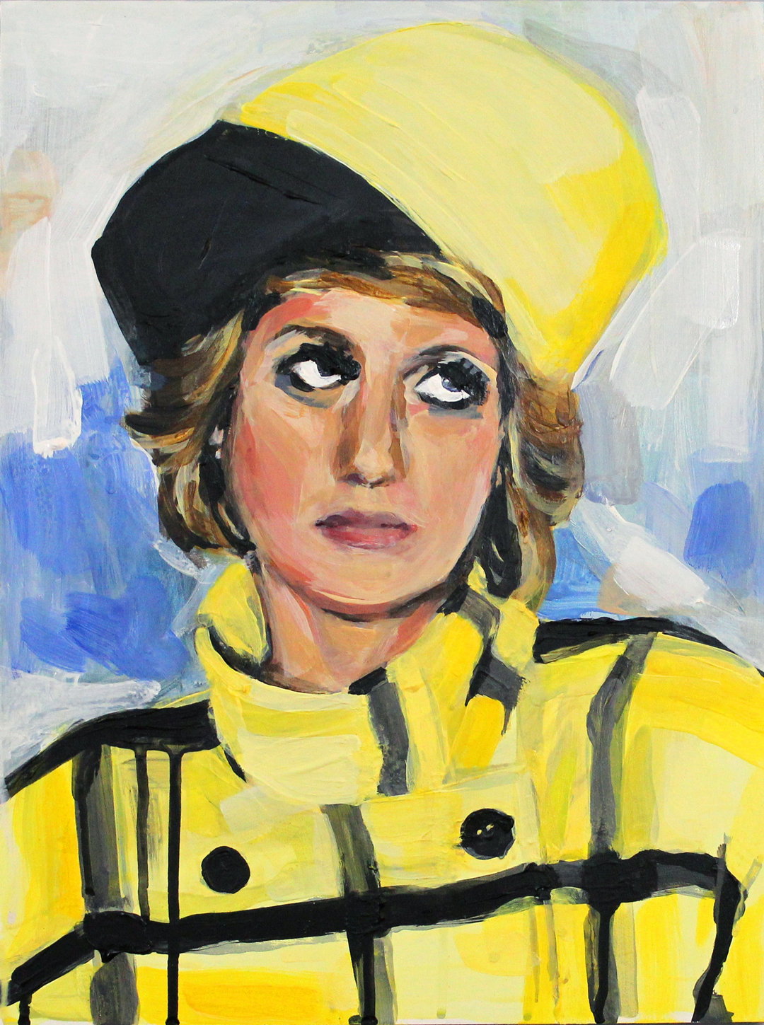 laura-collins-art-itsnicethat-Laura Collins Princess Diana Rolling Her Eyes 12x16 acrylic on panel 2017 SOLD.JPG