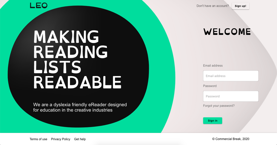 leo dyslexia friendly ereader for creative industry itsnicethat1.png
