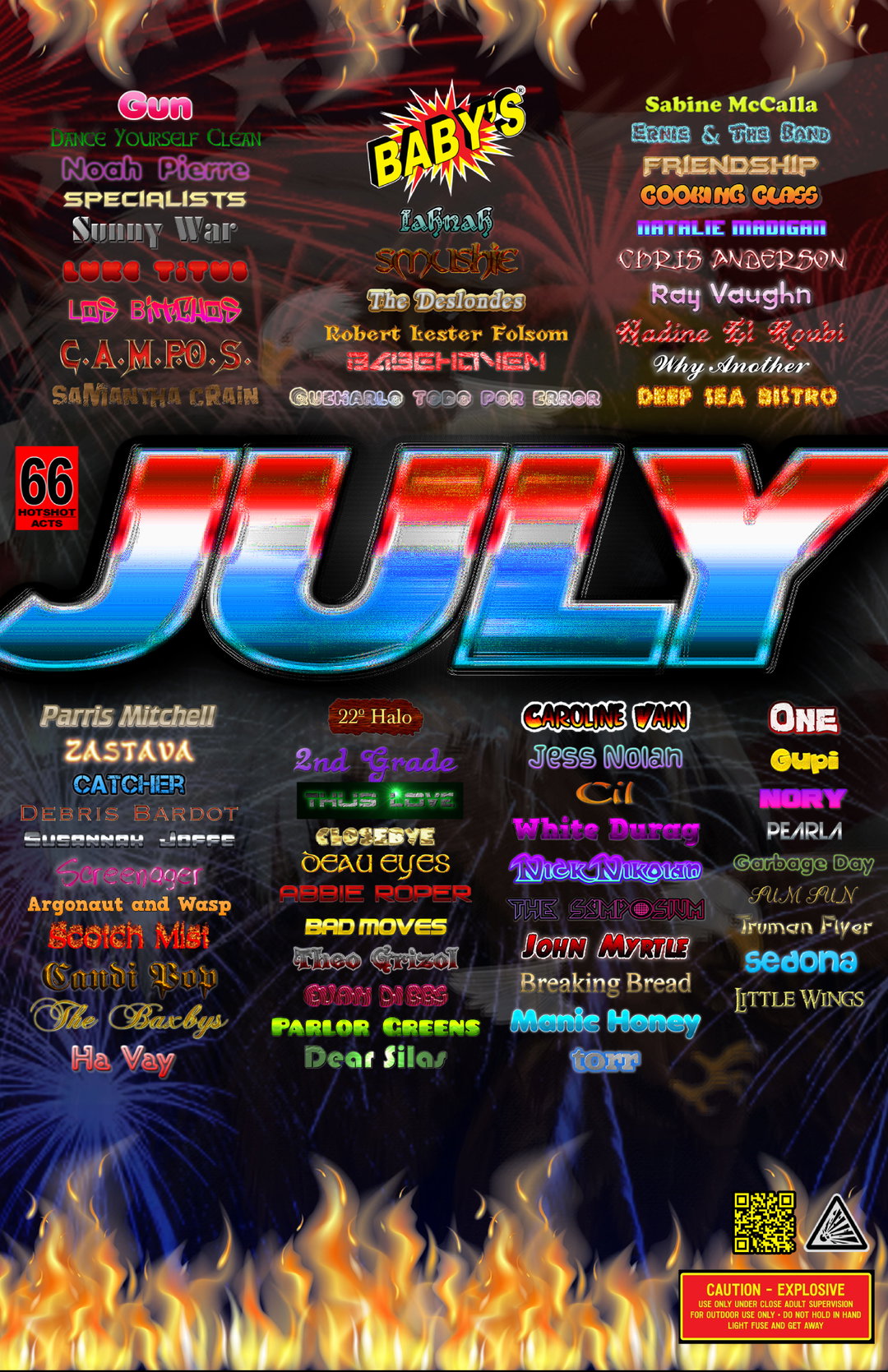 A24 creative director Liam Hamill embraces brainrot with his monthly music venue posters