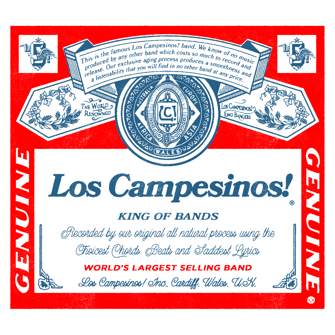 Los Campesinos!’ 20-year archive of silly band T-shirt designs is a sweaty journey through indie rock aesthetics