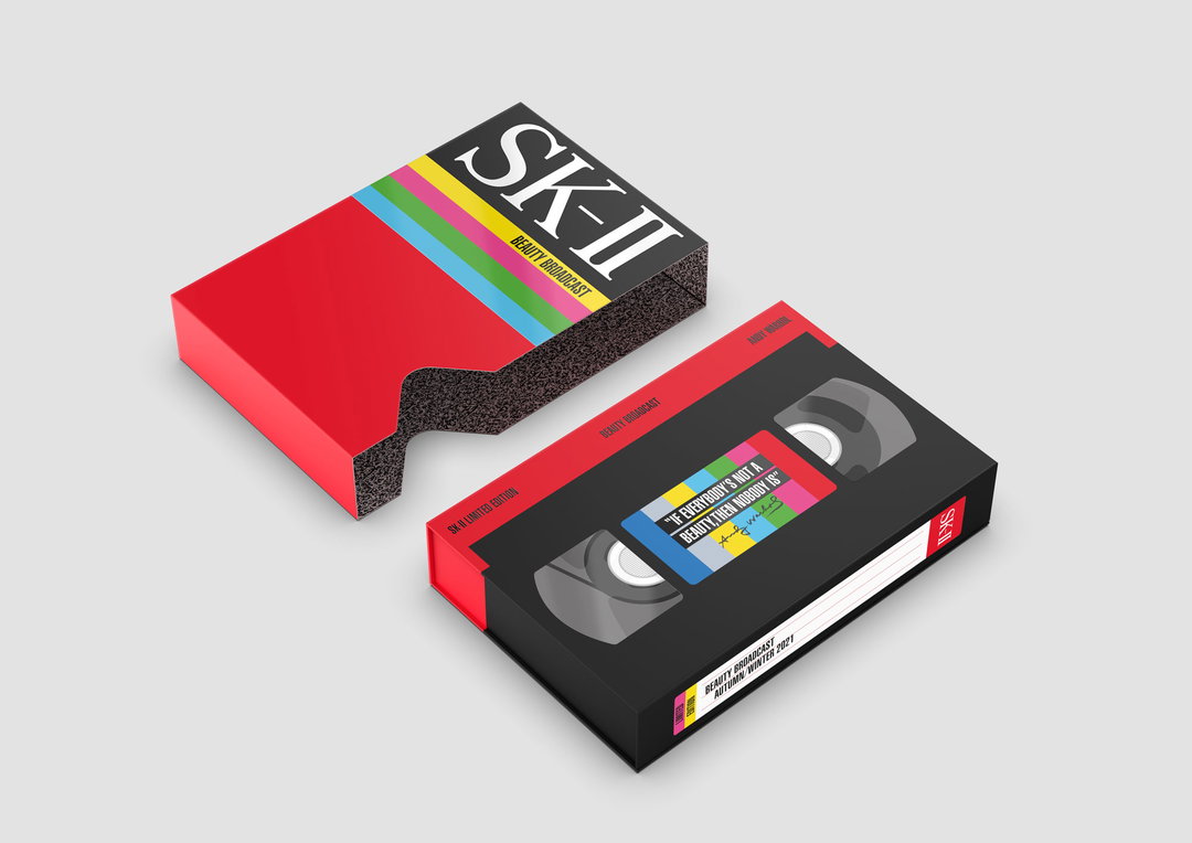 Andy Warhol’s famed love of television revisited with skincare packaging