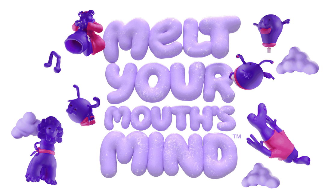 Lovers’ psychedelic My/Mochi campaign features squishy type and doughy 3D characters