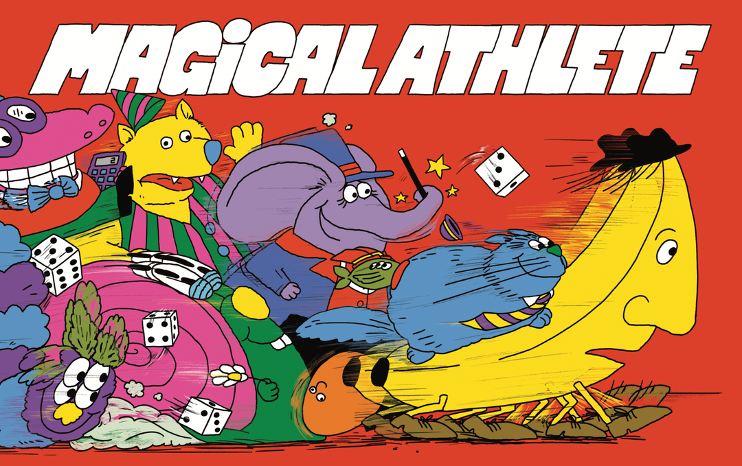 Angela Kirkwood illustrates a reissue of Magical Athlete – the zany Japanese board game that’s absurd and fun in equal measure