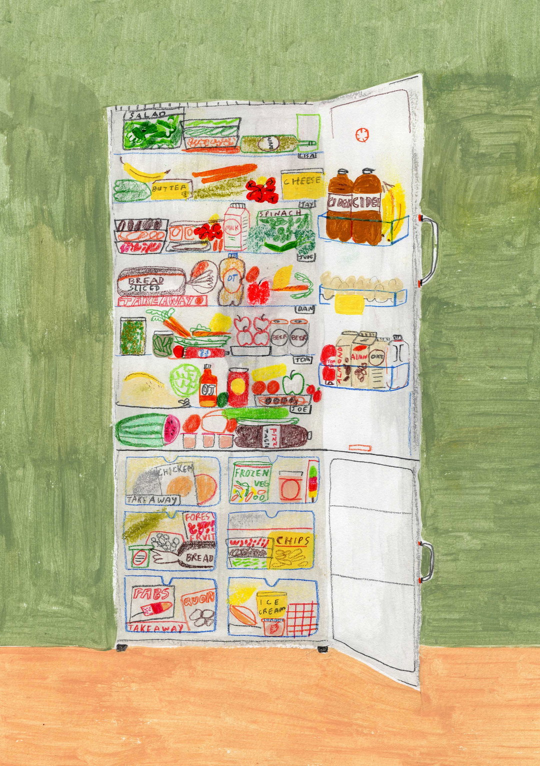 Maisy Summer’s food-based illustrations are full of childlike joy