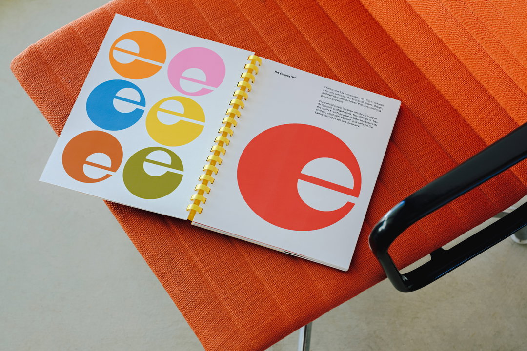 The Eames Institute launches with a curious, “Eamesian” identity, and a logo that observes