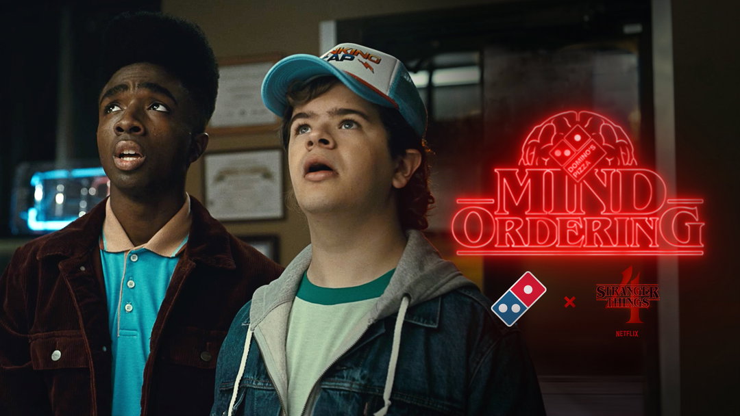 Domino’s does Stranger Things with 80s packaging and a new mind ordering pizza app