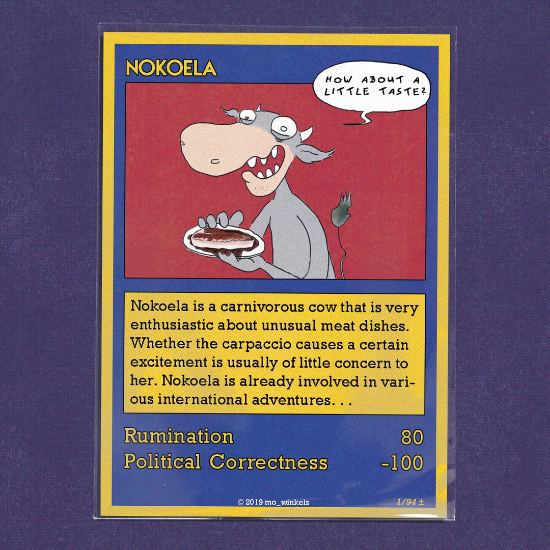 Through an illustrated set of trading cards, Moritz Winkels looks at the negative sides of social media