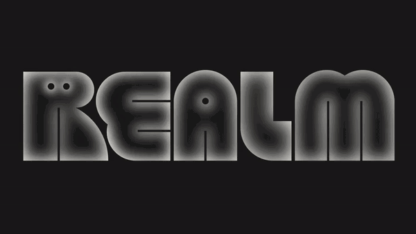 mother design realm rebrand graphic design itsnicethat glowing word mark.gif