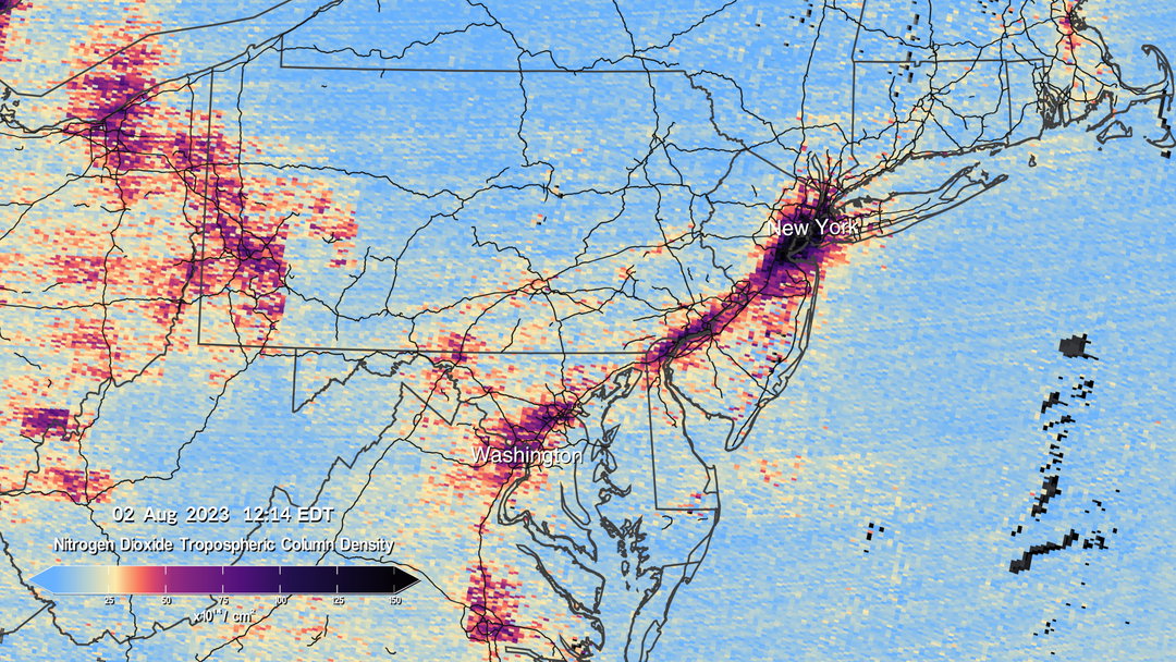 Nasa captures pollution from space with new probe, Tempo