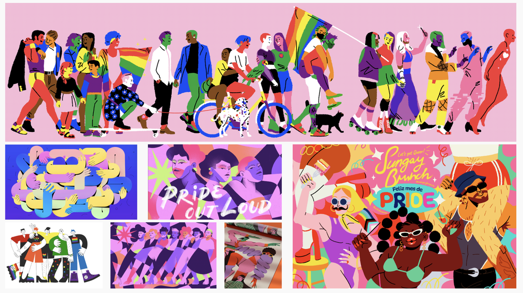 nerd productions esther lalanne skittles pride pack illustration itsnicethat_EstherSkittlesBoard.png