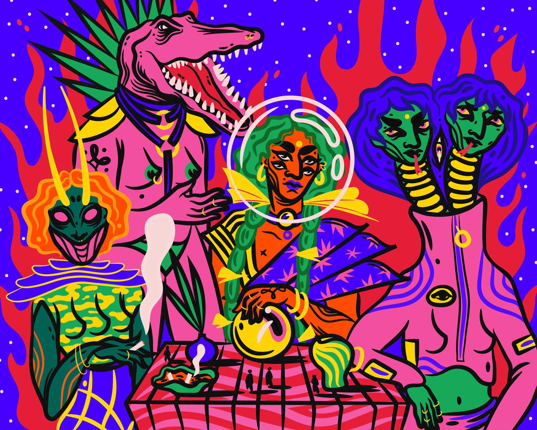 osheen-siva-illo-itsnicethat-Osheen Siva_ Friends (Copyright © Osheen Siva, 2020).png