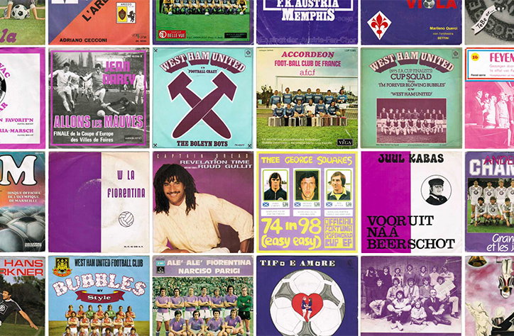 All together now: Pascal Claude compiles a visual history of the beloved footie records