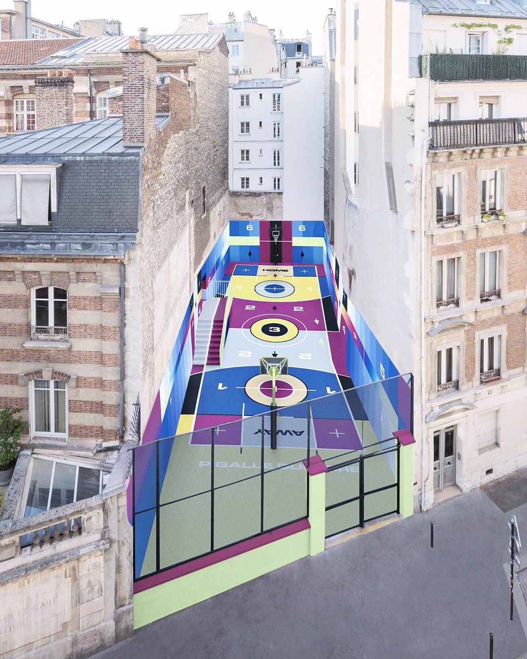 Pigalle Duperré basketball court 2020 unveiled by Nike, Ill Studio and Stéphane Ashpool