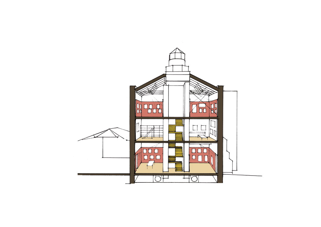quentin blake centre for illustrationQuentin Blake Centre for Illustration, Tim Ronalds Architects, Engine House sectionitsnicethat.jpg