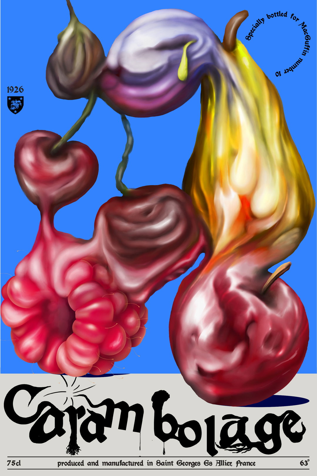 From rotten, gooey posters for imaginary drinks to organic type: slide into the posters of Robuche