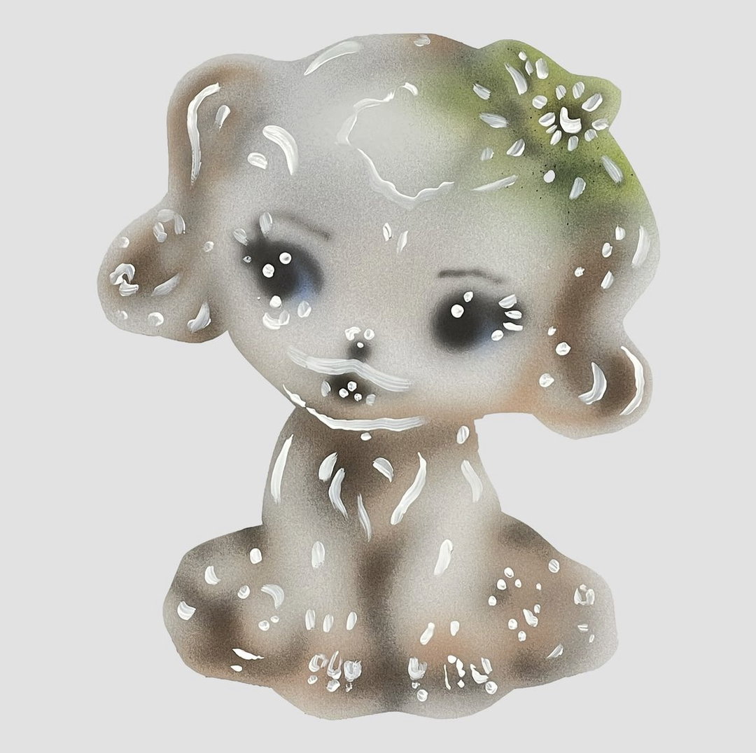 Samuel Almansa lends his airbrush style to ceramic-like portraits of animals