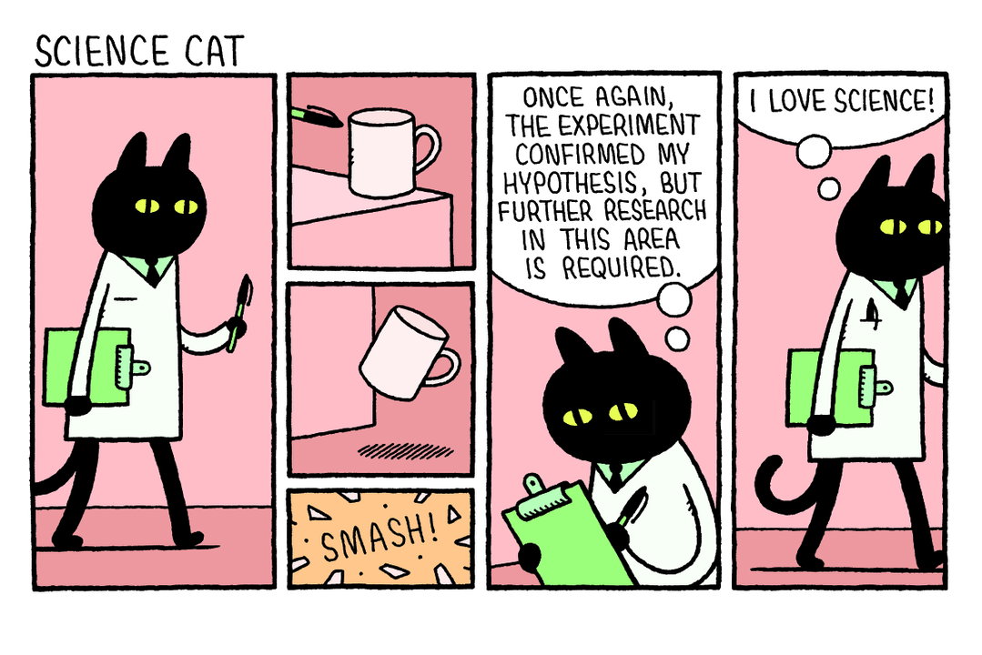 Tom Gauld’s book Physics for Cats spins science into silly cartoons