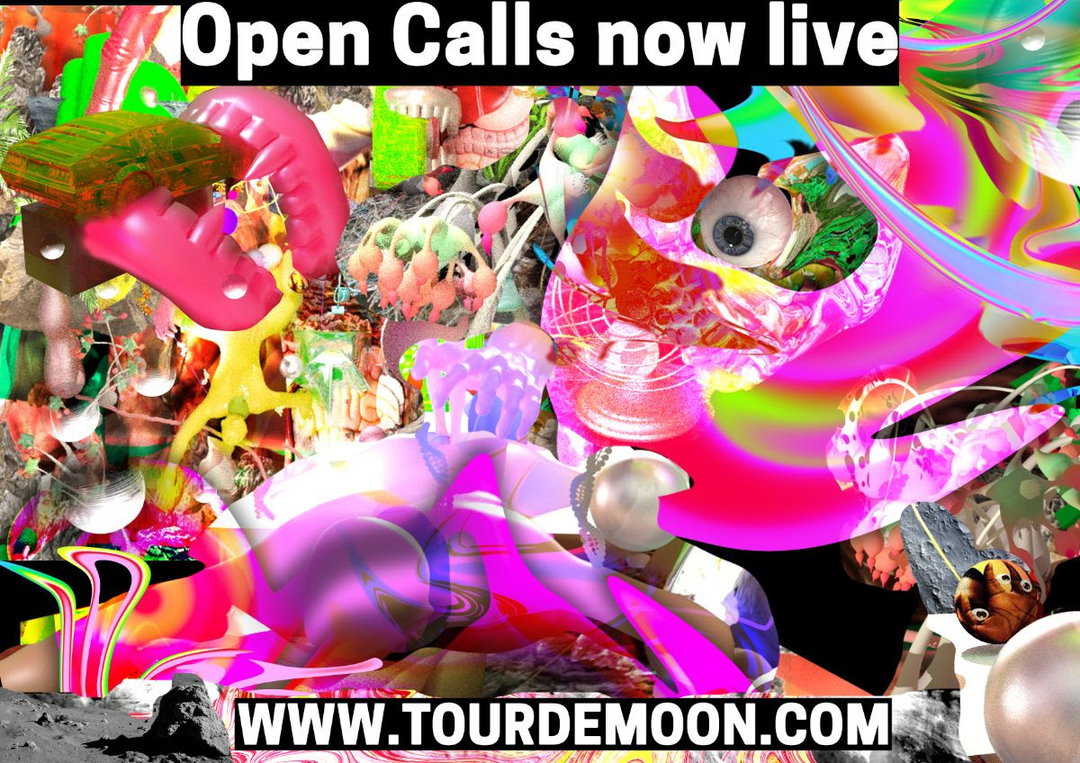Tour de Moon open calls, graphics by Manana Kobakhidze, copyright Tour de Moon.